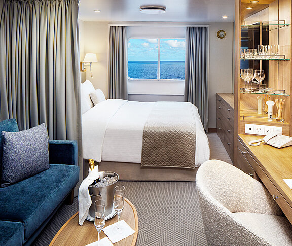 Die renovierten Yacht Club Kabinen auf Deck 4