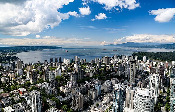 Blick auf das schöne Vancouver